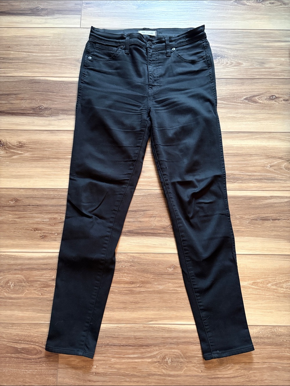 Madewell 10” High Rise Black Skinny Jeans Size 28